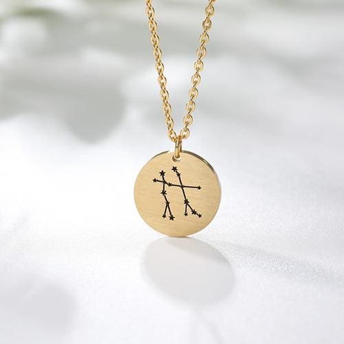 Collier Constellation du Zodiaque 3 Coloris - Gémeaux / Or Rosé - collier