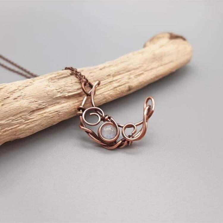 Collier Crystal de Pierre de Lune - collier