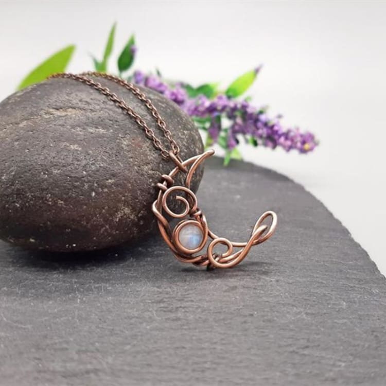 Collier Crystal de Pierre de Lune - collier