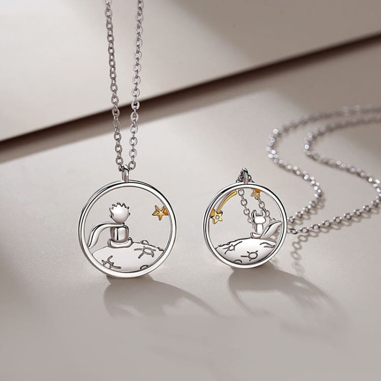 Collier d’amitié avec pendentif prince et petit renard - Collier Image