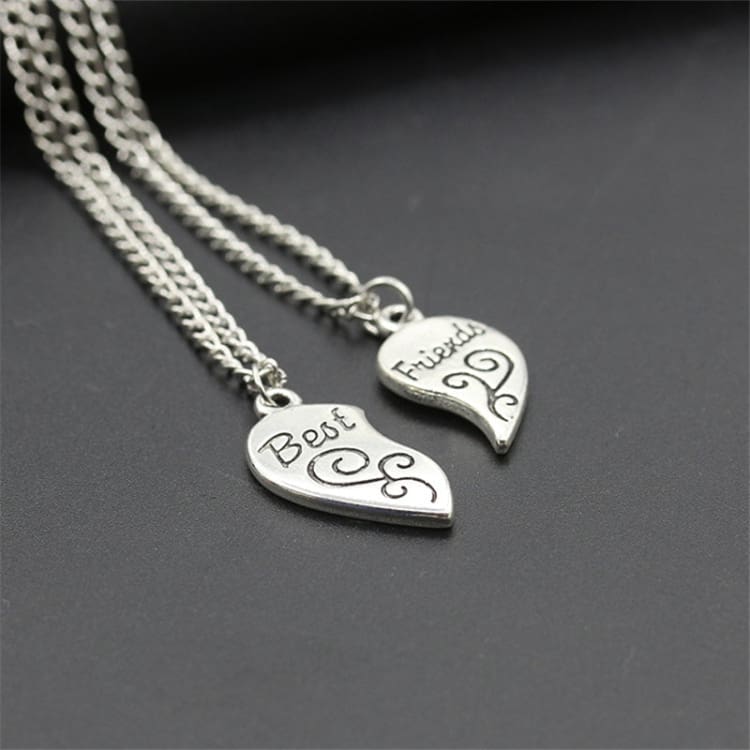 Collier d’amitié cœur best friends - Collier