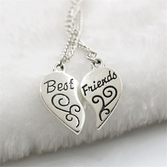 Collier d’amitié cœur best friends - Collier