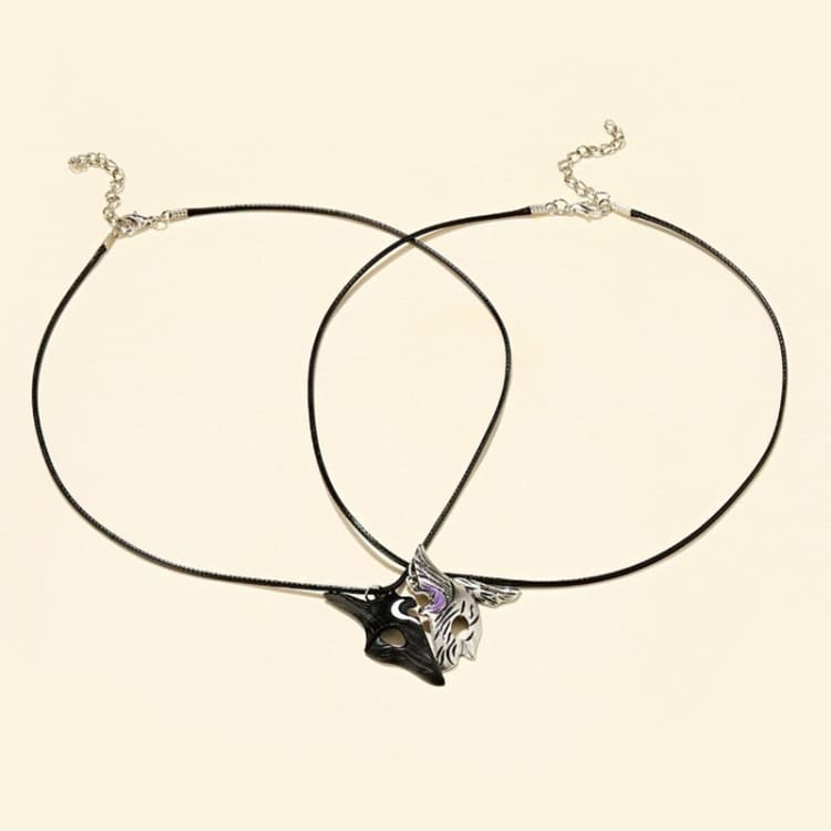 Collier d’amitié pendentif loup - Collier