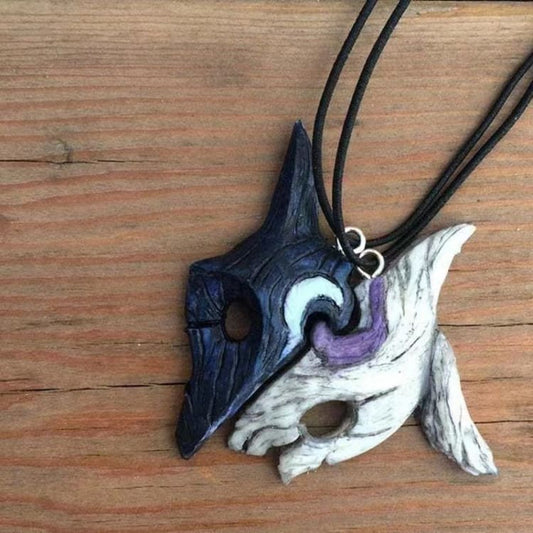 Collier d’amitié pendentif loup - Collier