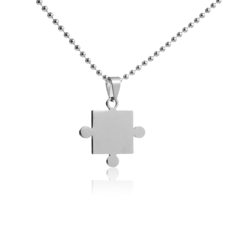 Collier d’amitié pendentif pièce de puzzle - Collier