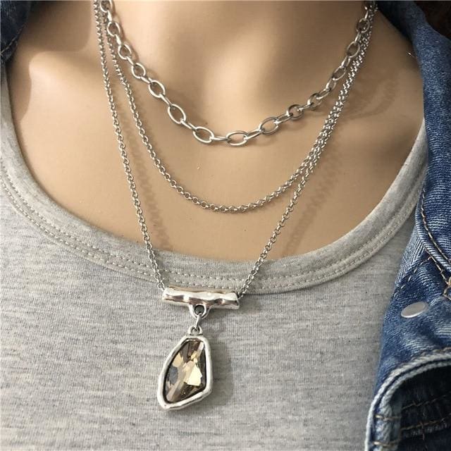 Collier de concentration émotionnelle - Gemme Jaune - collier