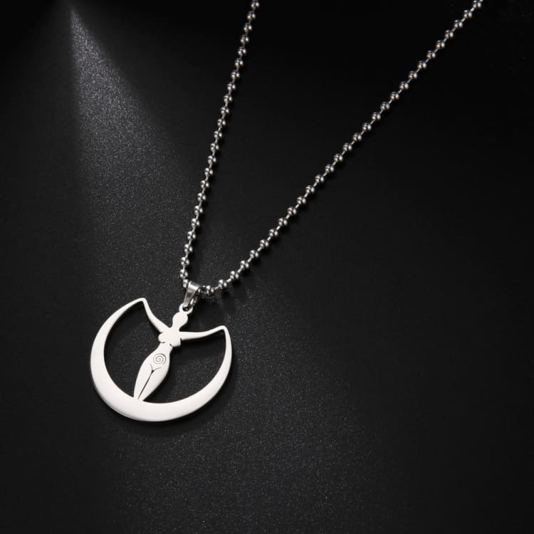 Collier de la Déesse de la Lune - Argenté