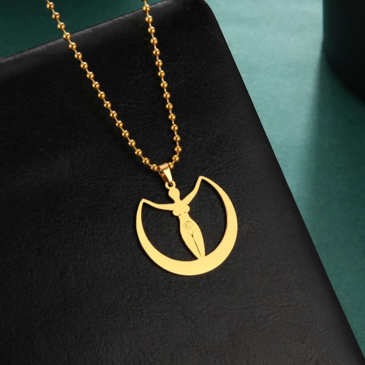 Collier de la Déesse de la Lune - Doré