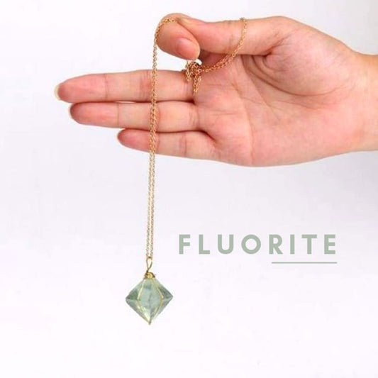 Collier de lAlignement en Fluorite verte - collier