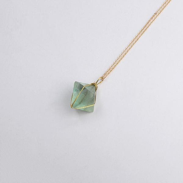 Collier De Lalignement En Fluorite Verte - Collier