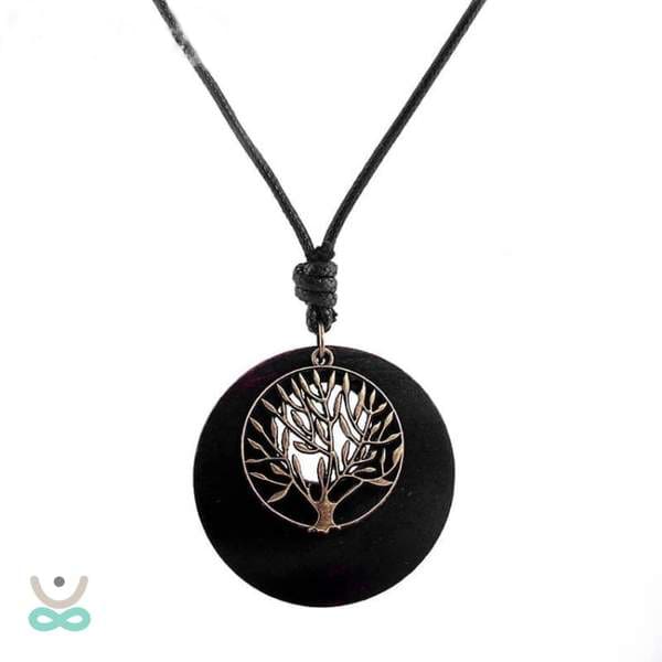 Collier de lArbre de Vie en Bois Naturel - Collier