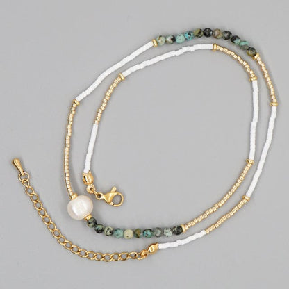 Collier de perles Inspiration de l’été - Oeil du Nazar Boncuk