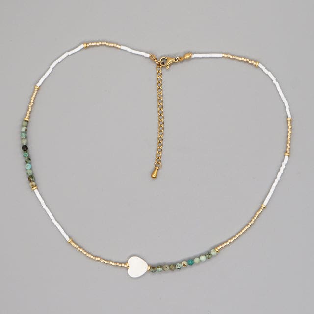 Collier de perles Inspiration de l’été - Cœur