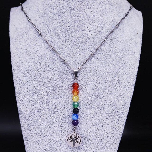 Collier des 7 chakras - Arbre de vie