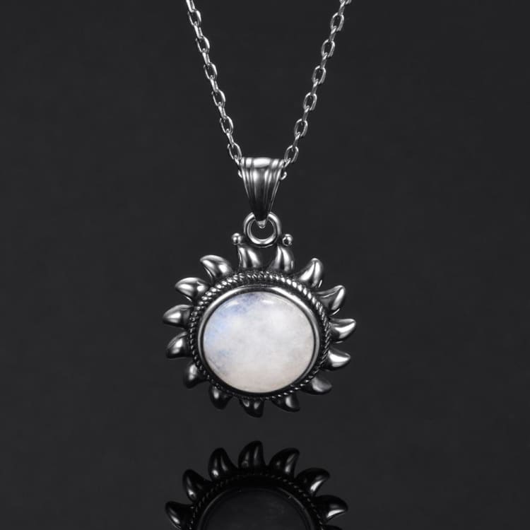 Collier des Astres en Pierre de Lune - collier