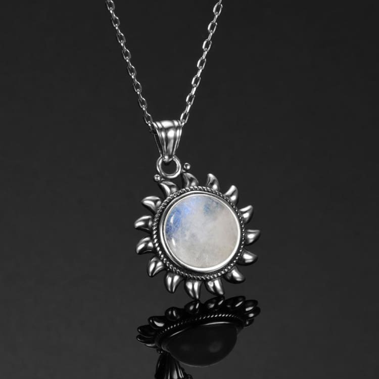 Collier des Astres en Pierre de Lune - collier