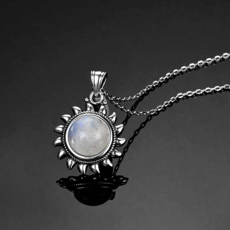 Collier des Astres en Pierre de Lune - collier