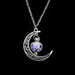 Collier du Croissant de Lune Illuminé - Urne violette - collier