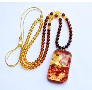 Collier en ambre de la baltique - Clair