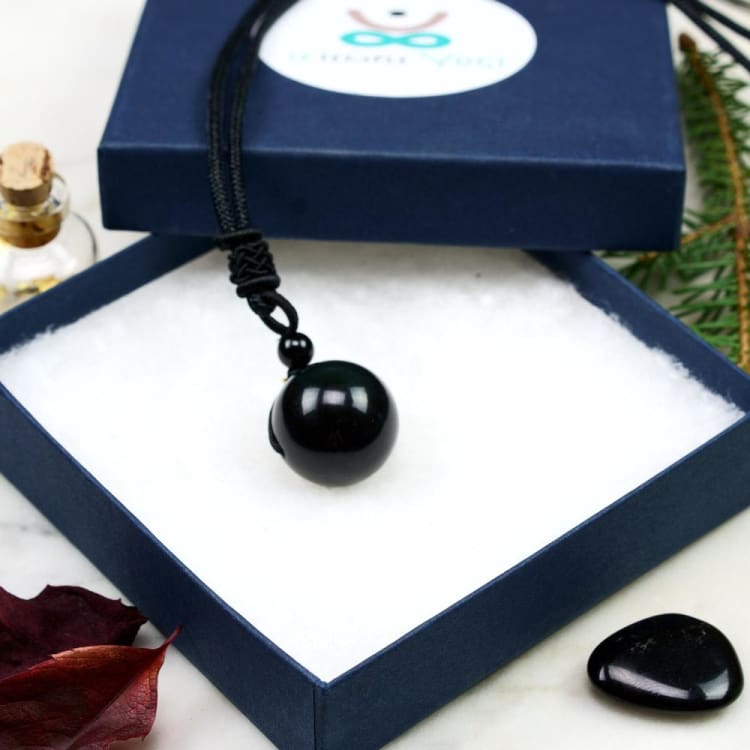 Collier en Obsidienne Œil Céleste - Collier