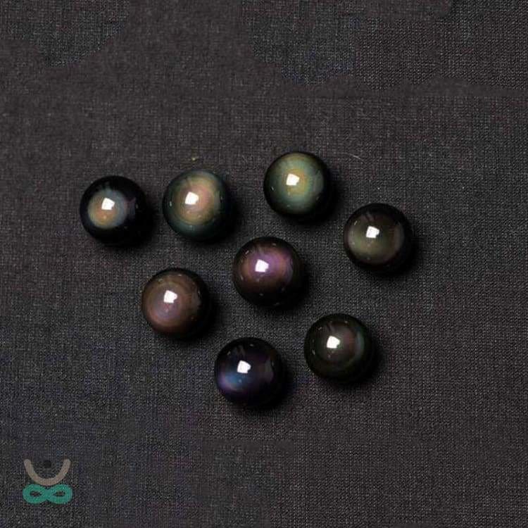 Collier en Obsidienne il Céleste