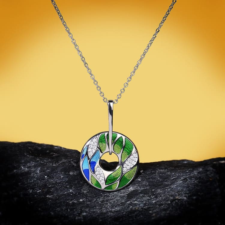 Collier Feuille de Bambou
