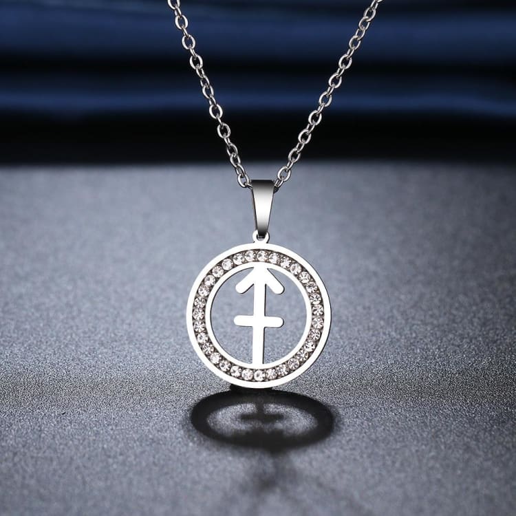 Collier Finesse du Zodiaque - Sagittaire / Argenté - collier
