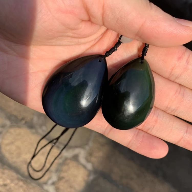 Collier Goutte en obsidienne arc en ciel - collier