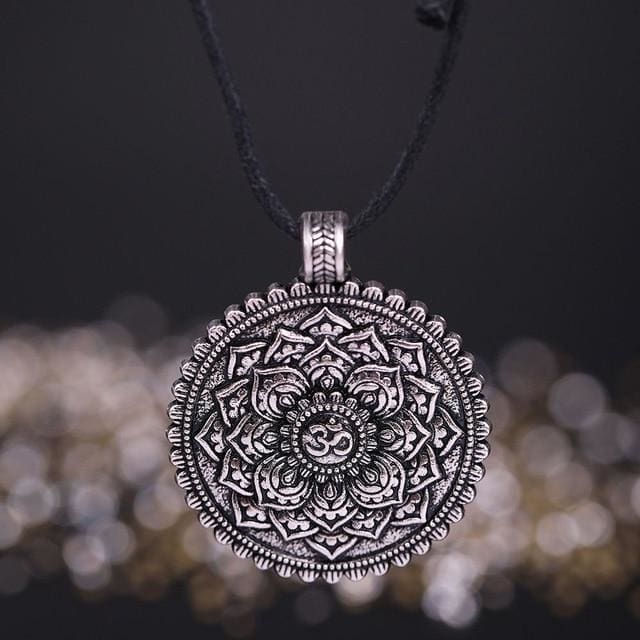 Collier Mandala de la Fleur de lotus - Collier