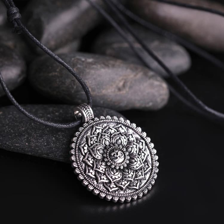 Collier Mandala de la Fleur de lotus - Collier