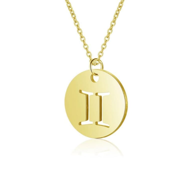 Collier Médaille du Zodiac - Gémeaux - collier