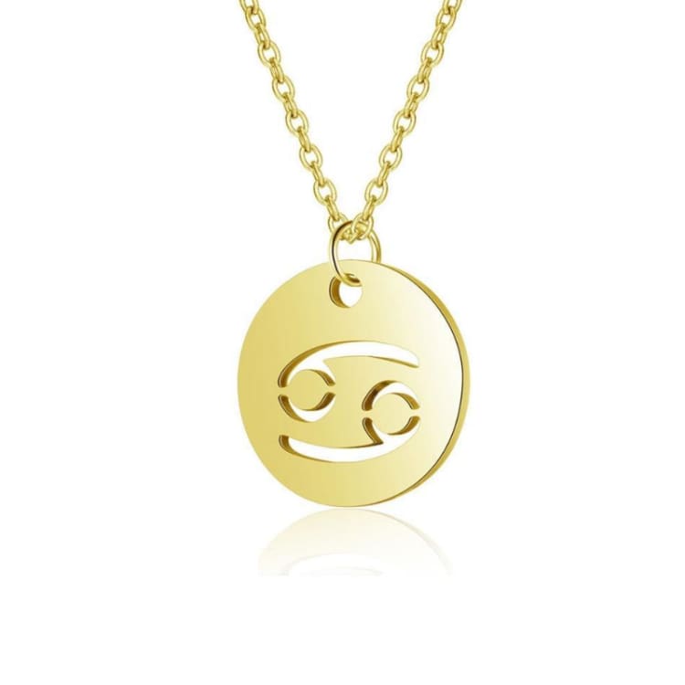 Collier Médaille du Zodiac - Cancer - collier