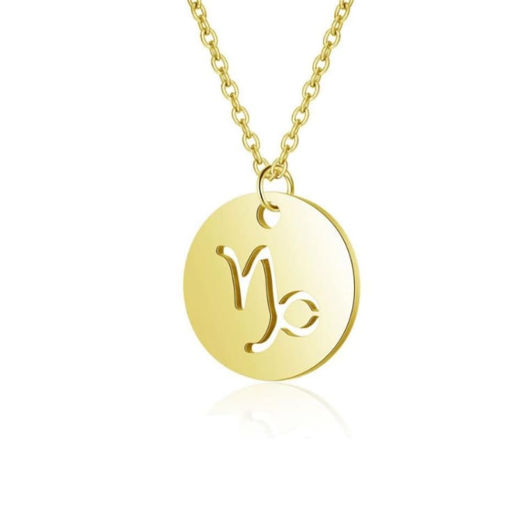 Collier Médaille du Zodiac - Capricorne - collier