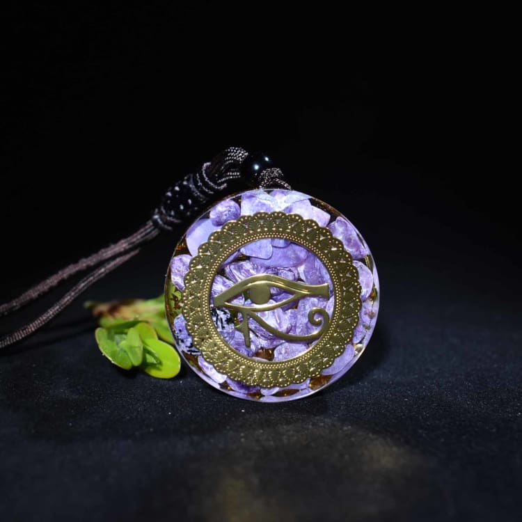 Collier Orgonite La Paix de l’Améthyste - collier