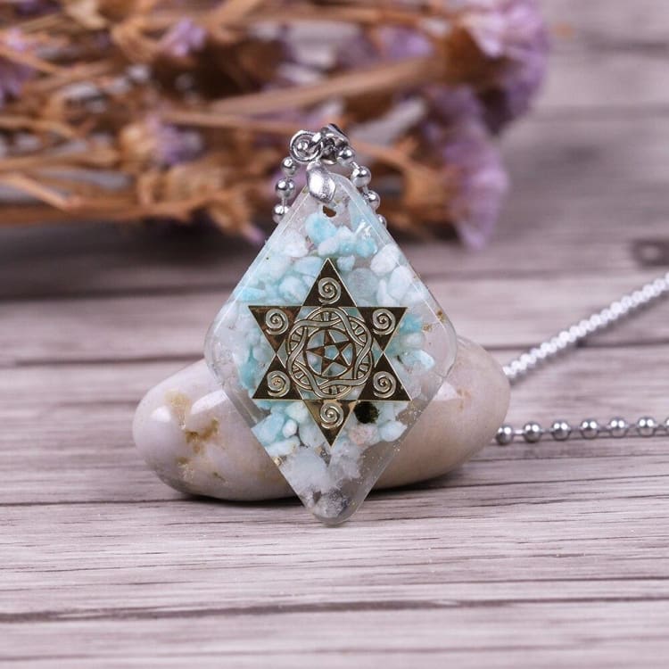 Collier Orgonite L’énergie de l’Amazonite - Collier