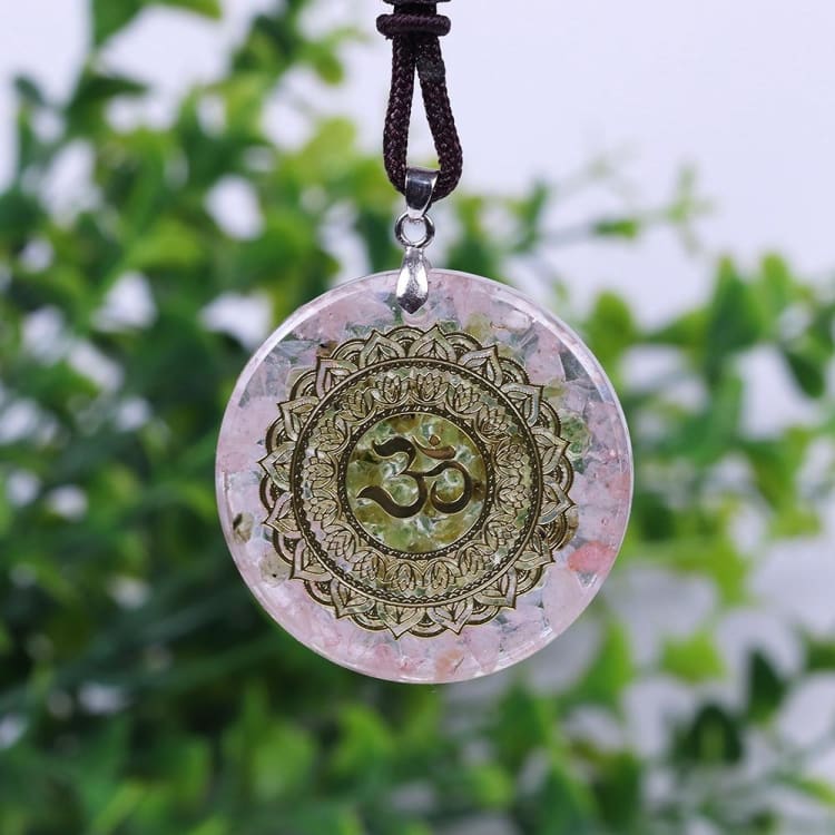 Collier Orgonite Tendresse du Quartz Rose - Collier
