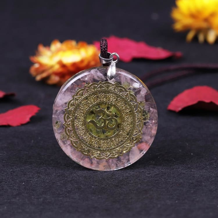 Collier Orgonite Tendresse du Quartz Rose - Collier