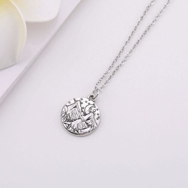 Collier paysage lunaire - collier