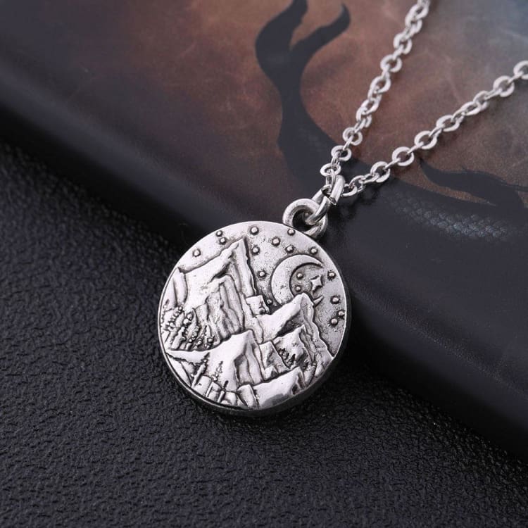 Collier paysage lunaire - collier