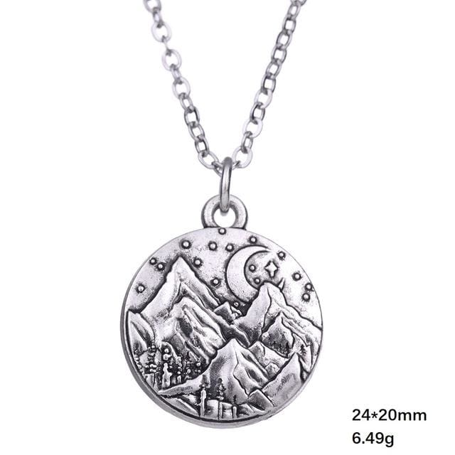 Collier paysage lunaire - collier