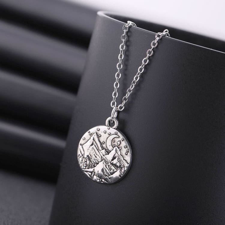 Collier paysage lunaire - collier