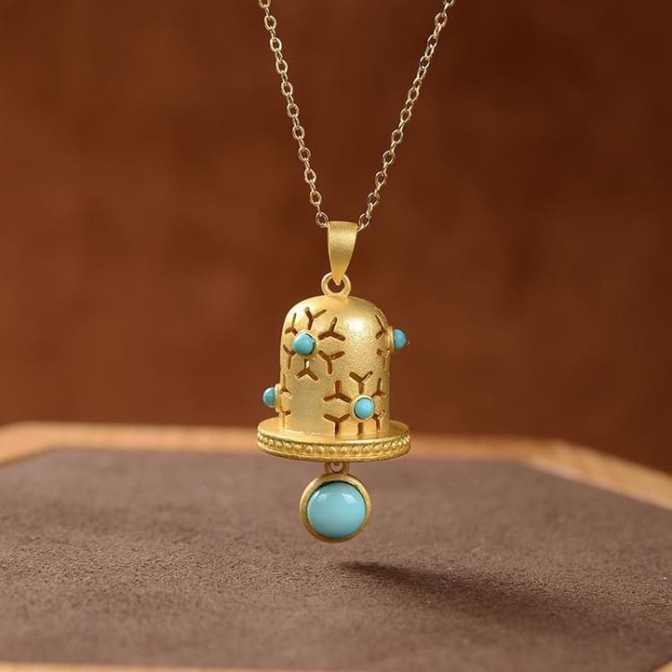 Collier pendentif Cloche de prière