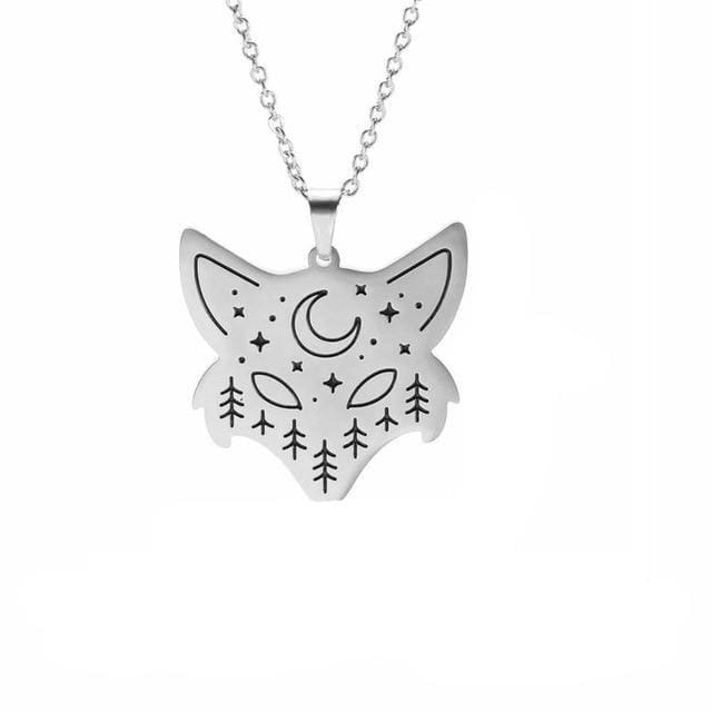 Collier ’Totem de la Nature’ - Renard - Argenté - collier