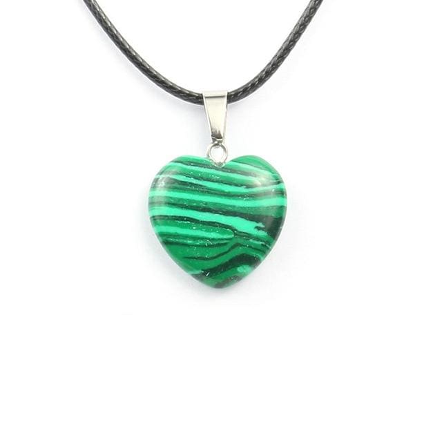 Colliers Cur En Pierre - Malachite - Collier