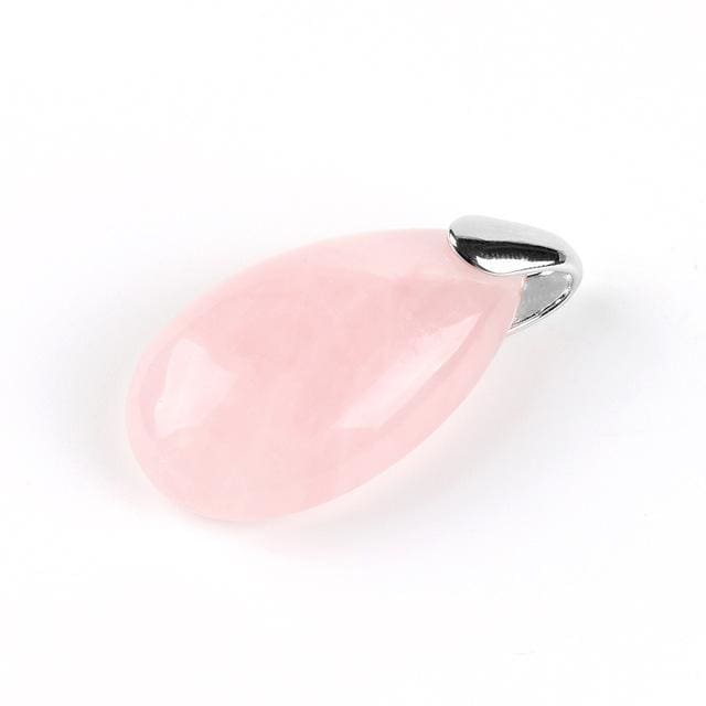 Colliers Goutte en Pierres - Quartz rose - collier