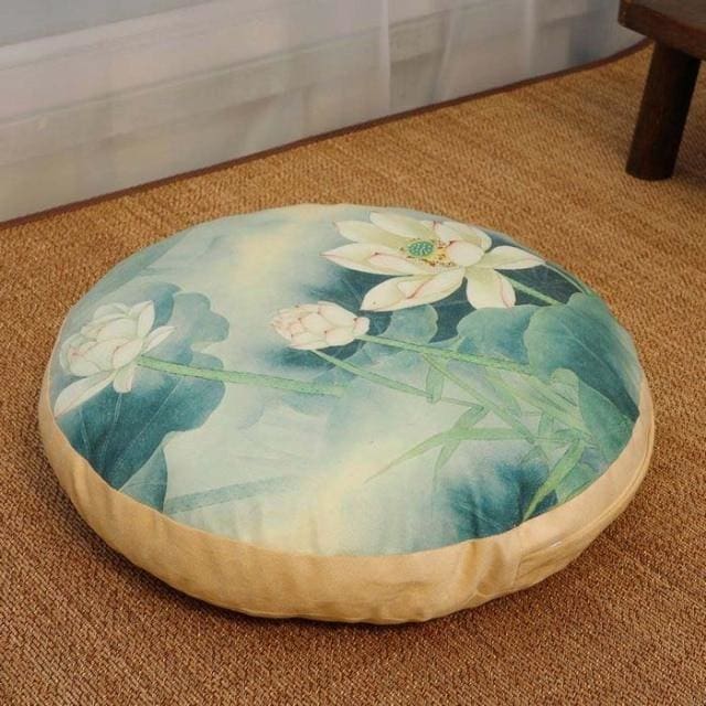 Coussin de méditation - le calme des fleurs - as the picture shows 7 / 50cmX12cm