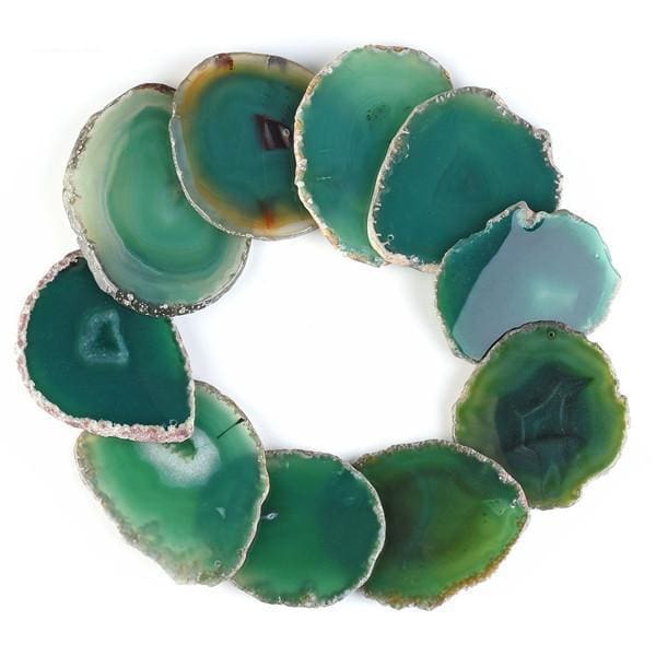 Dessous De Verre En Agate - Vert - Decoration