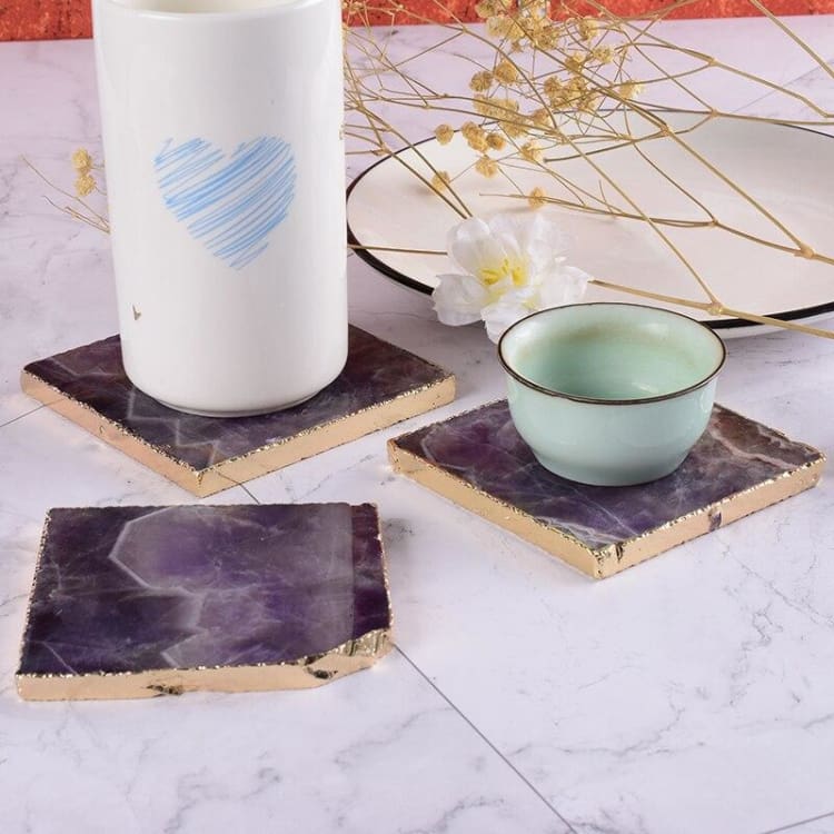 Dessous de verre en Améthyste