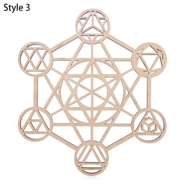 Dessous de verre faits en bois - Style 3 - Décoration