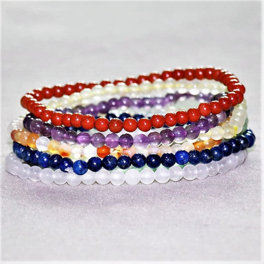 Ensemble de 7 bracelets Chakras en pierre naturelle - Bracelet